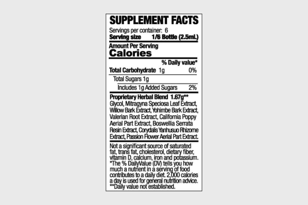 Vivazen Ultimate Supplement Facts