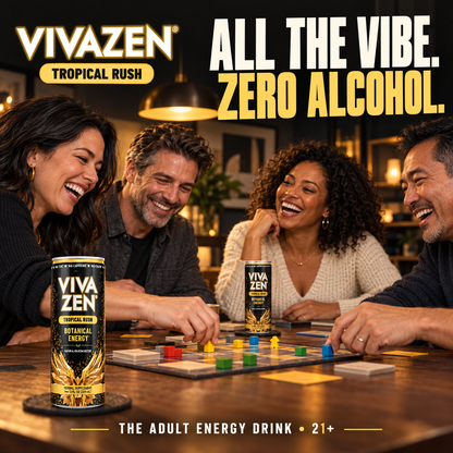Botanical Energy Seltzer - Tropical Rush - Zero Alcohol