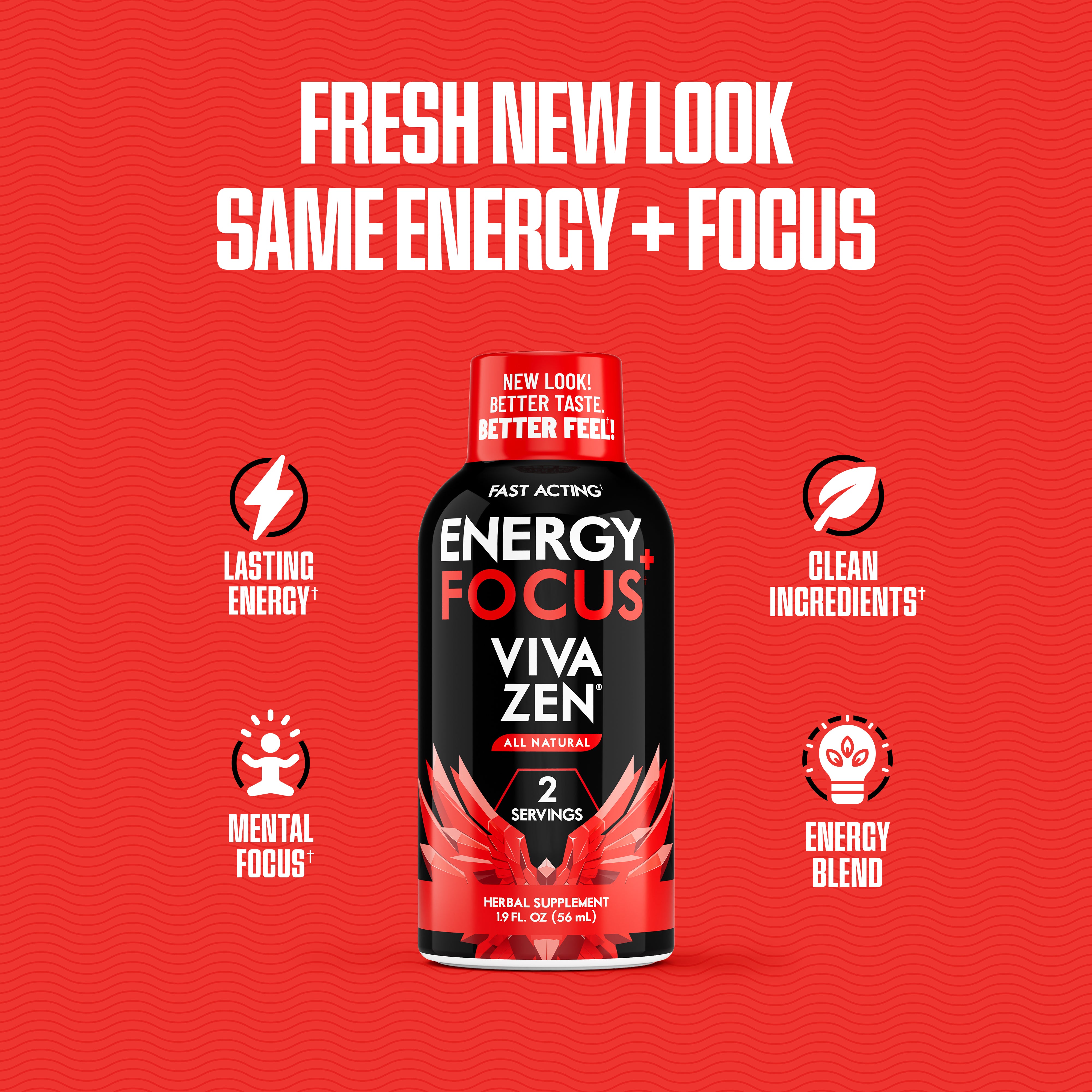 VIVAZEN® Energy & Focus Shot | Caffeine-Free Energy Drink for