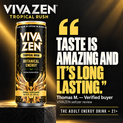 Botanical Energy Seltzer - Tropical Rush - Review