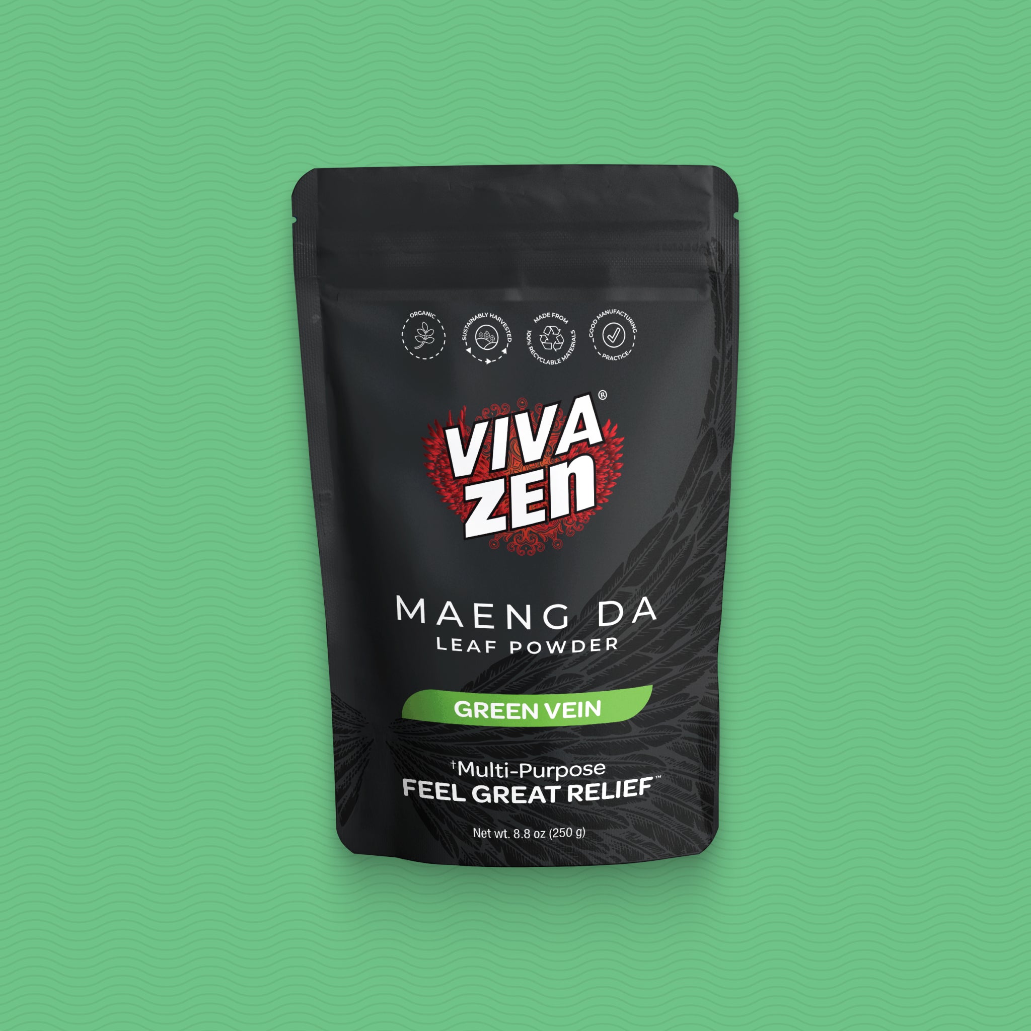 VIVAZEN® Maeng Da Powder | Green Vein for Energy & Clarity - Vivazen®