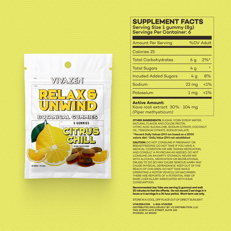 RELAX & UNWIND GUMMIES: CITRUS CHILL