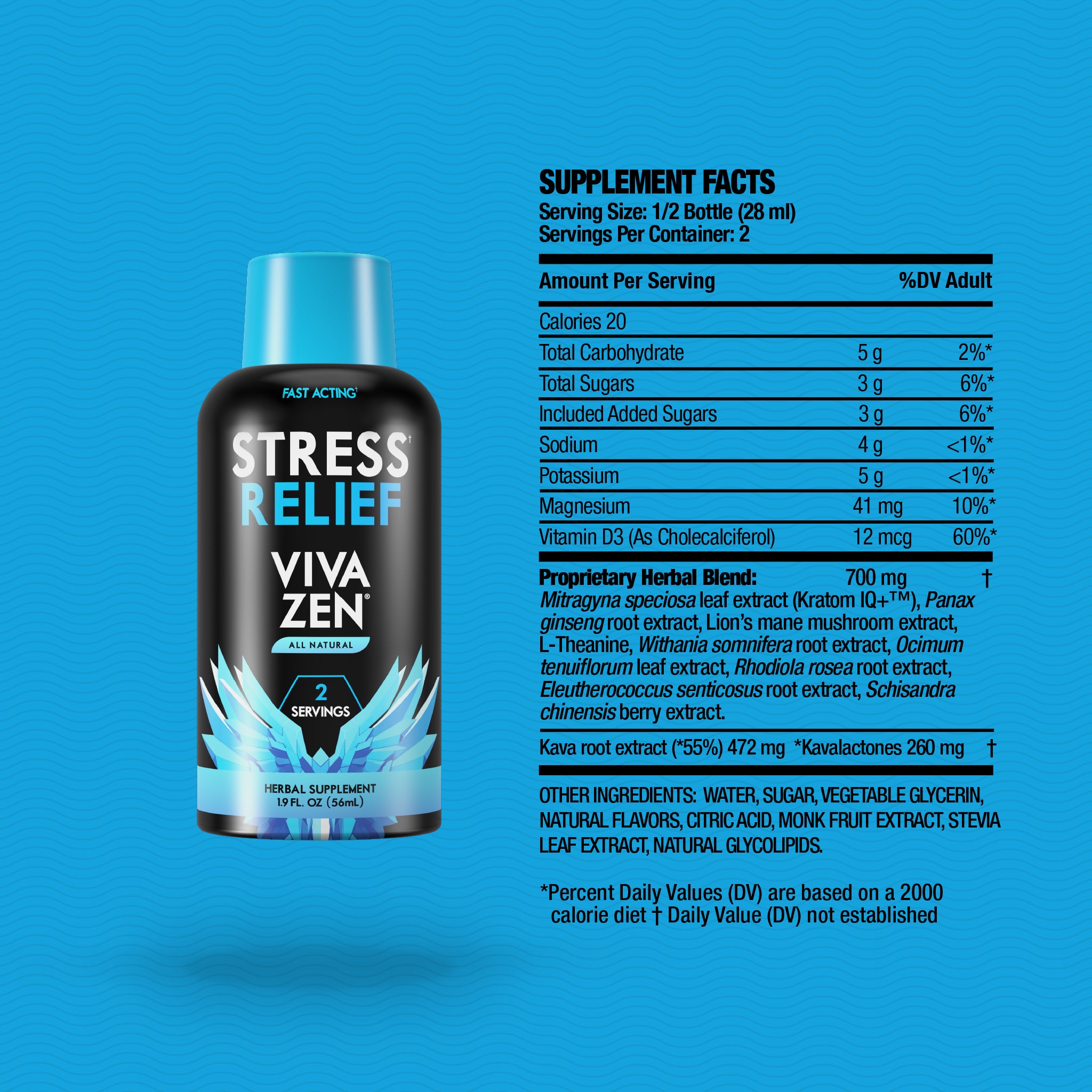 VIVAZEN® Stress Relief Kava Wellness Shot - Vivazen®