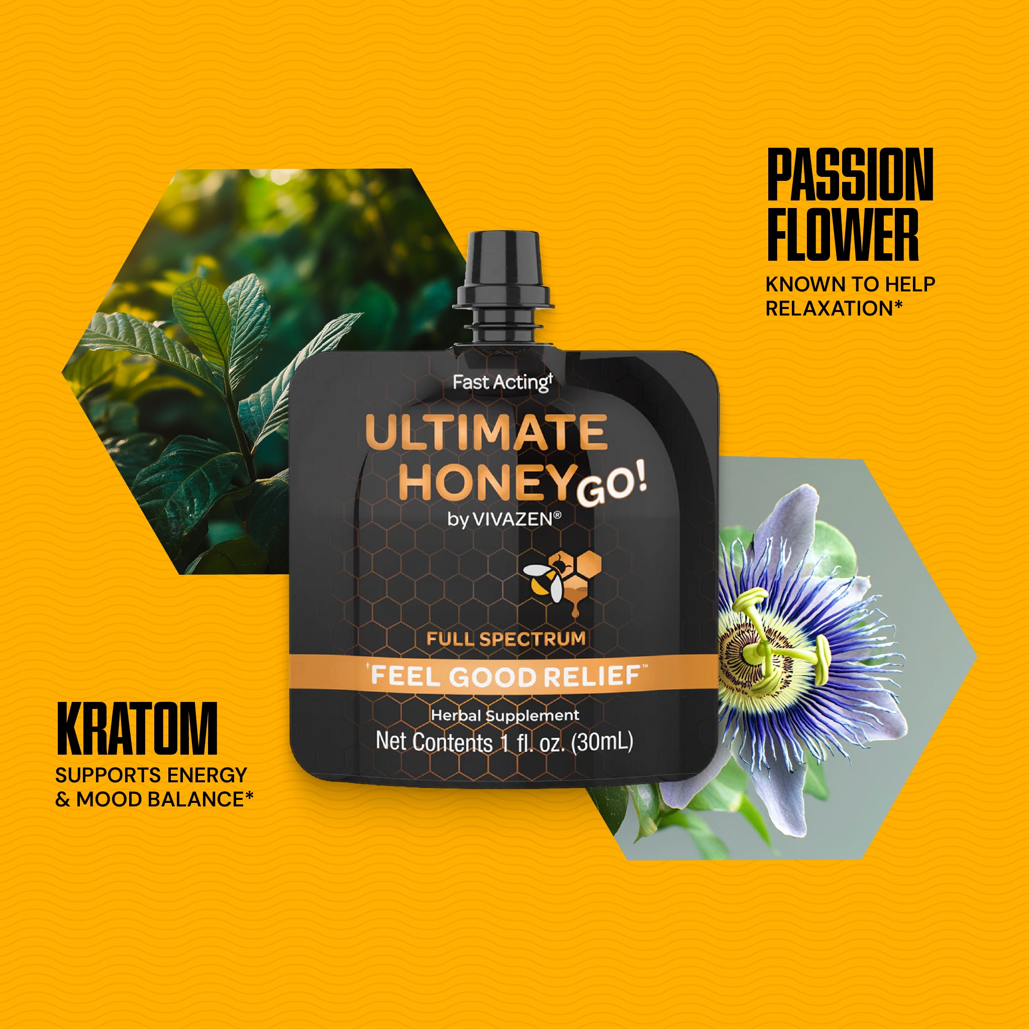 VIVAZEN® Ultimate Honey Pouch | Herbal Infused Honey for Wellness