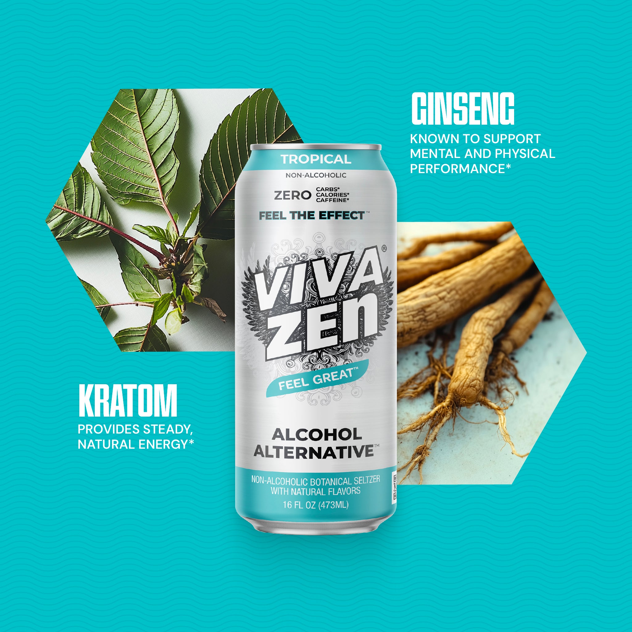 VIVAZEN® Botanical Seltzer Tropical | Refreshing Tropical Seltzer