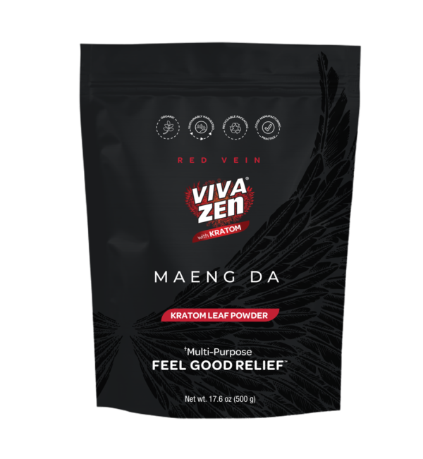 Maeng Da Red Vein Kratom Powder - 500g Bag